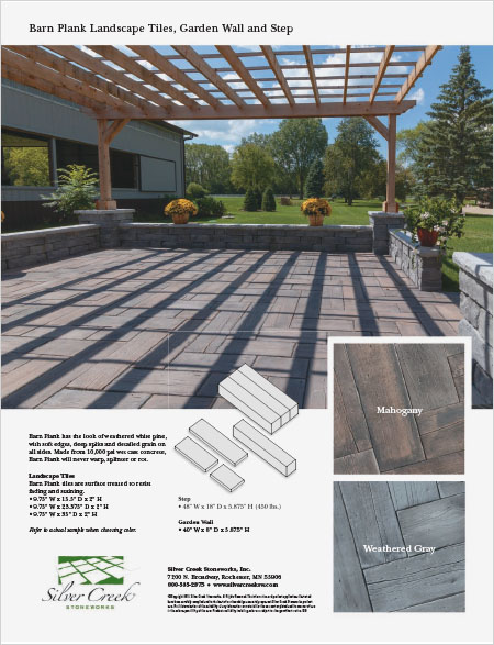 Barn Plank Cut Sheet