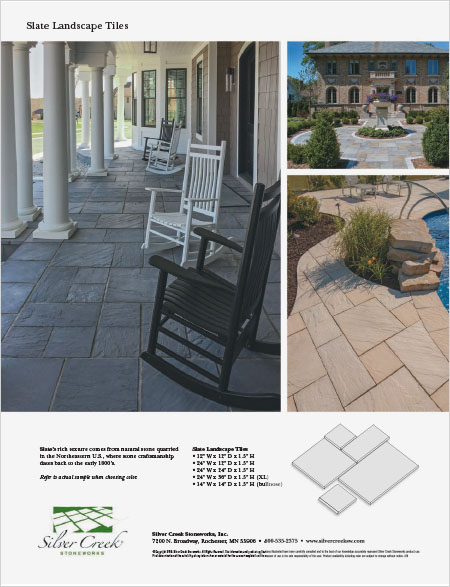 Slate Landscape Tiles Cut Sheet